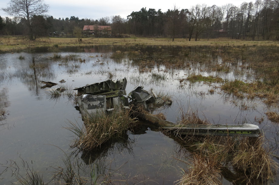 Flugzeugwrack in Mrkisch Buchholz