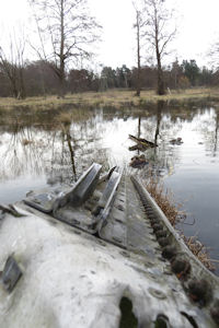 Flugzeugwrack bei Berlin