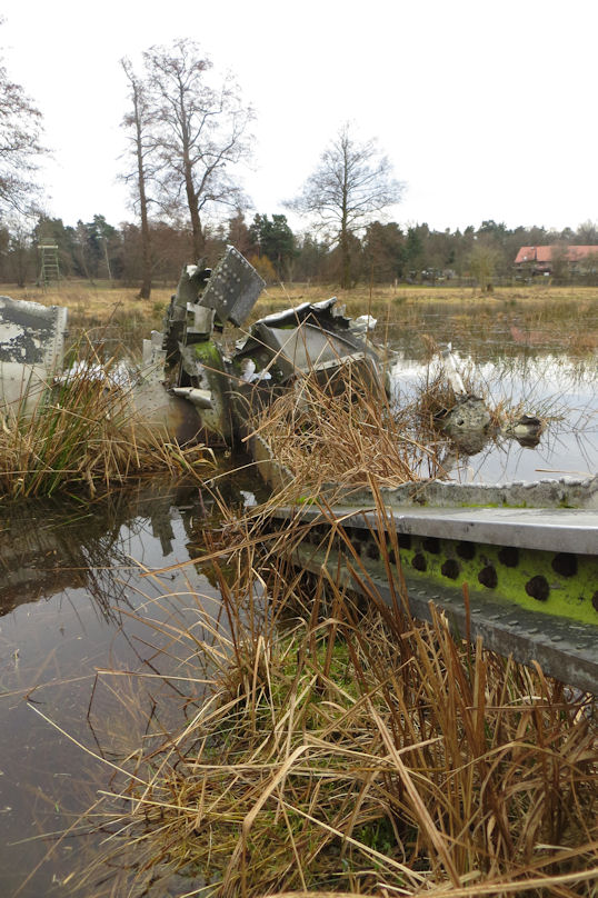 Flugzeugwrack bei Berlin