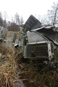 Flugzeugwrack bei Berlin