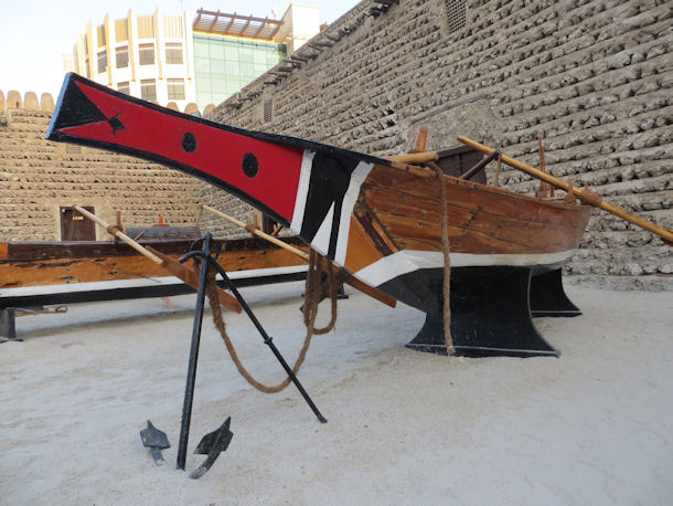 Perlenfischer-Dhow im Dubai-Museum