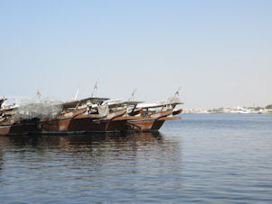 Dhows im Emirat Ajman