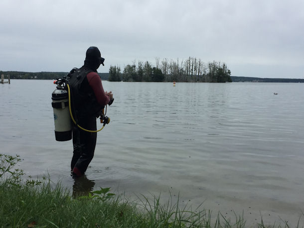 Tauchen im Scharmtzelsee