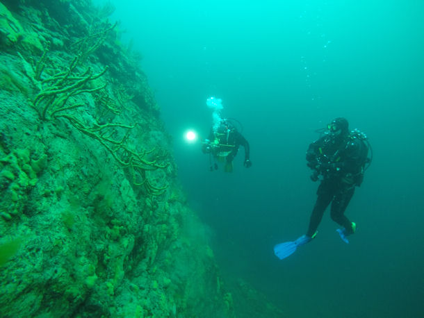 Drop Off in Lake Baikal