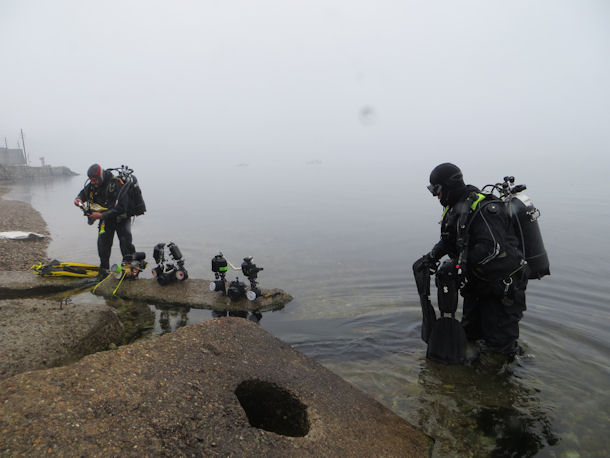 Diving in Lake Baikal